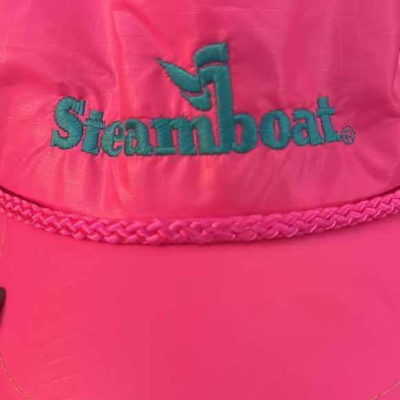 VINTAGE Steamboat Neon Pink Hat - Picture 2 of 9